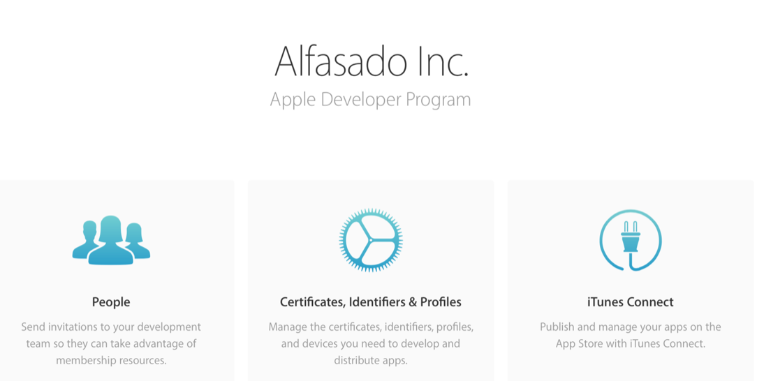 Apple Developer サイト